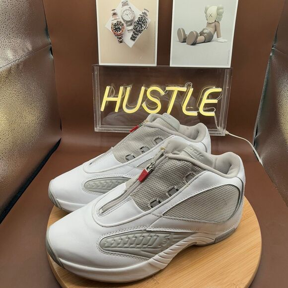 Reebok Classics Answer IV x Packer Shoes White Silver Allen Iverson Size 9 - Picture 2 of 10